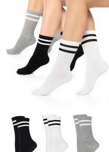 Diğer Diger Kızlar için Çok Renkli Pamuklu Çoraplar