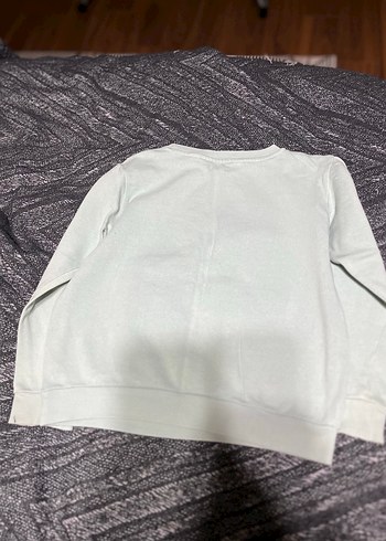 Kız Çocuk Gri Peluş Detaylı Sweatshirt - Görsel 4
