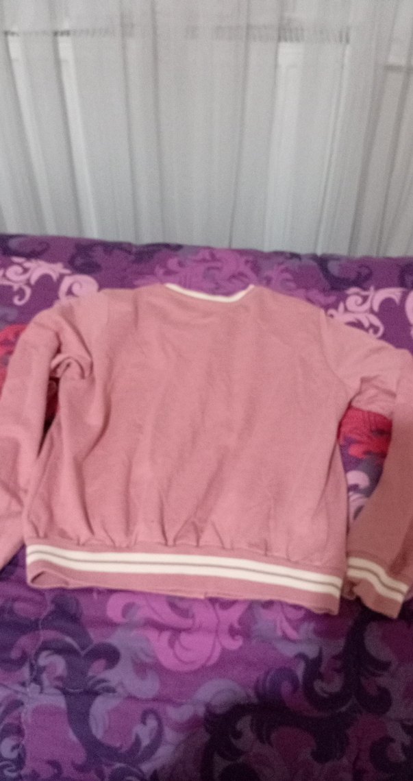 Düğmeli Pembe Kız ceket - Görsel 3