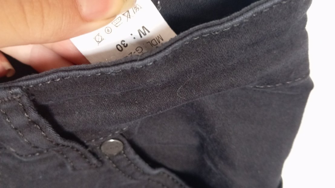 Kemer Detaylı Siyah Kadın ispanyol paça Kot Pantolon - Görsel 2