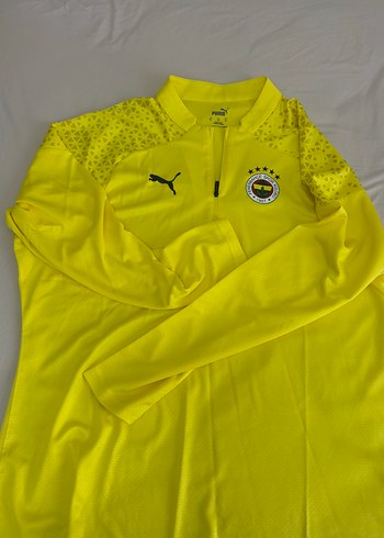 Sarı Puma Fenerbahçe Uzun Kollu Sweatshirt