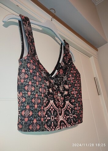 Topshop desenli crop  - Görsel 4