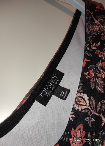 Topshop desenli crop  - Görsel 6