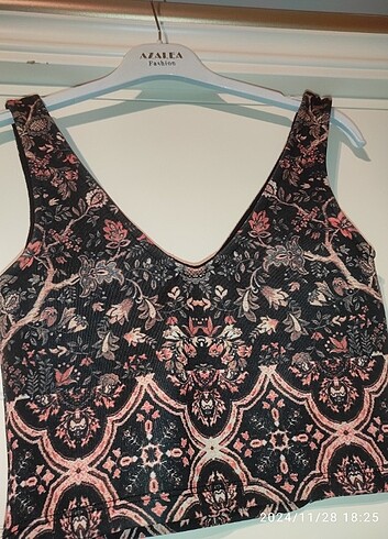 Topshop desenli crop  - Görsel 9