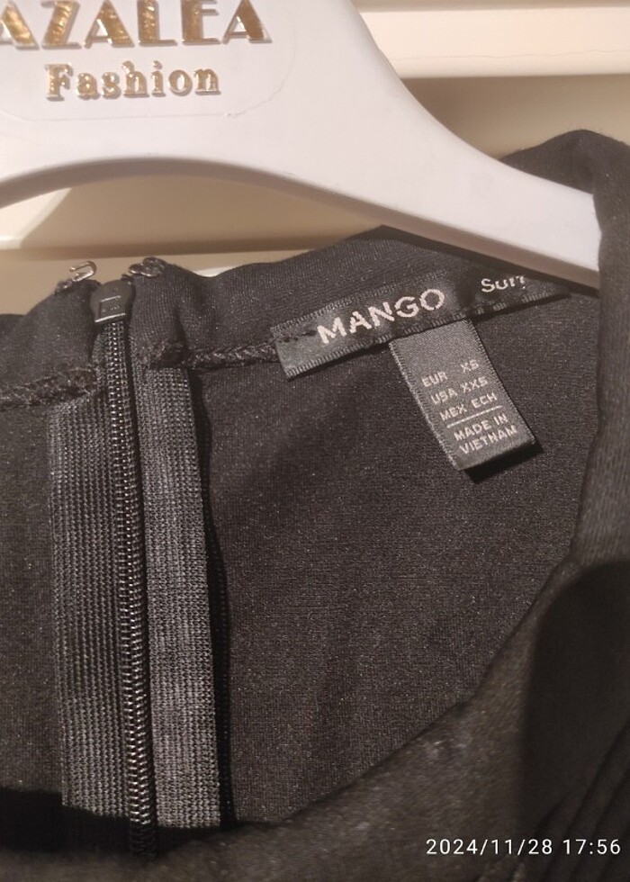 Siyah mango crop mini üst  - Görsel 4