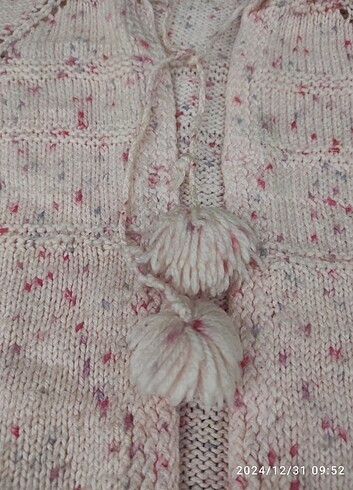 Pembe örgü hırka  - Görsel 6