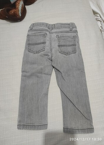 Açık gri erkek bebek pantolon  - Görsel 5