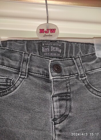 Koyu gri erkek bebek pantolon  - Görsel 7