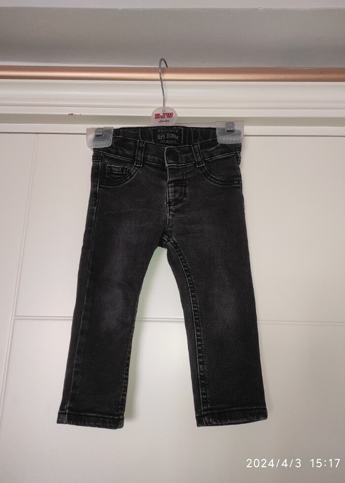 Koyu gri erkek bebek pantolon  - Görsel 3