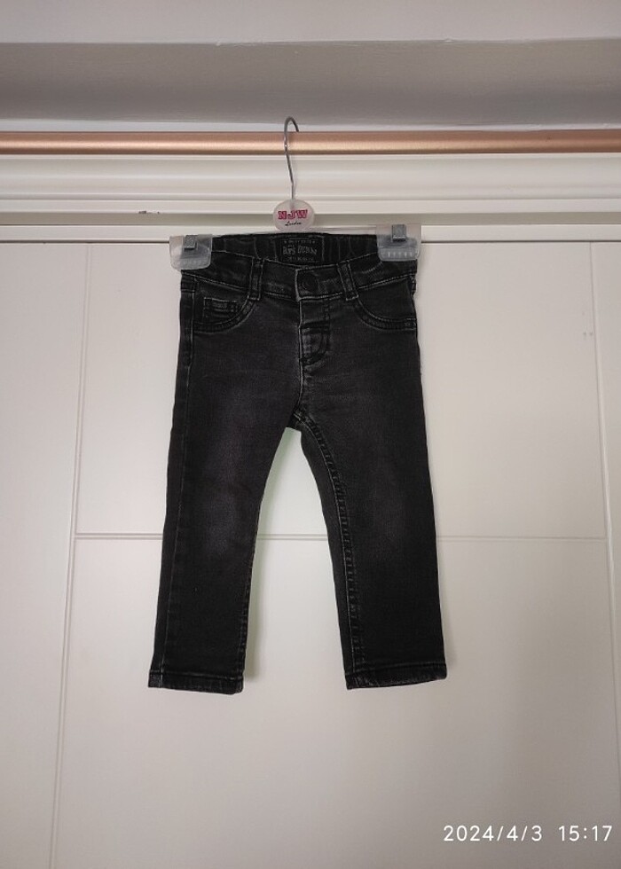 Koyu gri erkek bebek pantolon  - Görsel 5