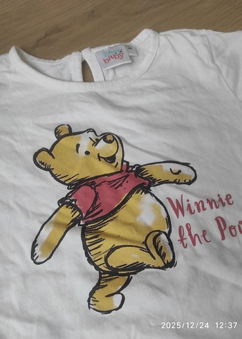 Disney Beyaz Mickey Mouse Baskılı Kız Tişörtü - Görsel 4