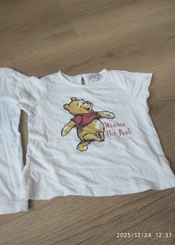 Disney Beyaz Mickey Mouse Baskılı Kız Tişörtü - Görsel 5