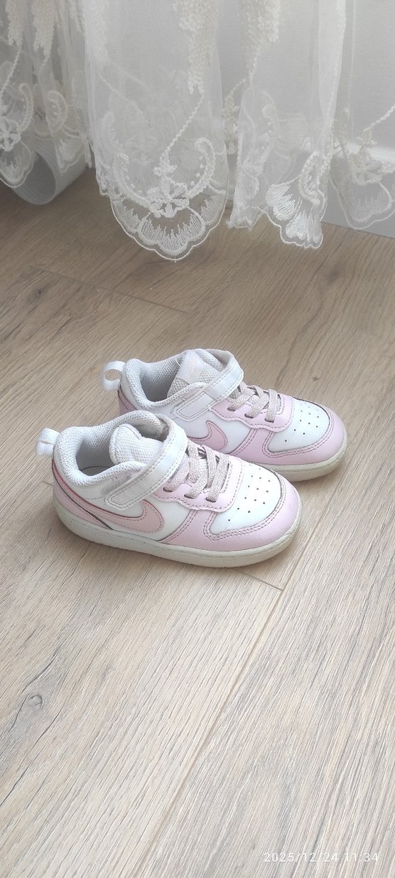 Kız Çocuk Pembe Cırt Cırtlı Spor Ayakkabı - Görsel 3