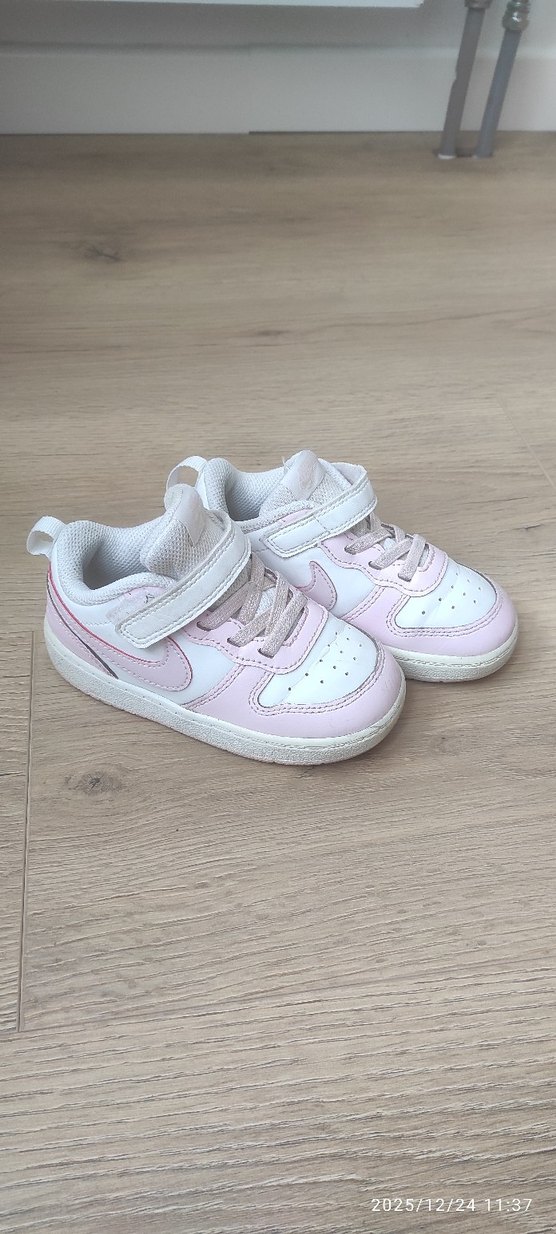 Kız Çocuk Pembe Cırt Cırtlı Spor Ayakkabı - Görsel 4