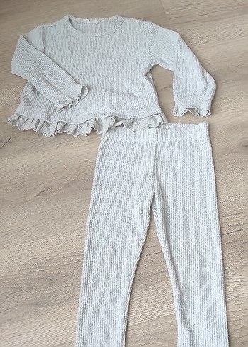 LCW Baby Basic çağla yeşili Kız Bebek Tayt - Görsel 3