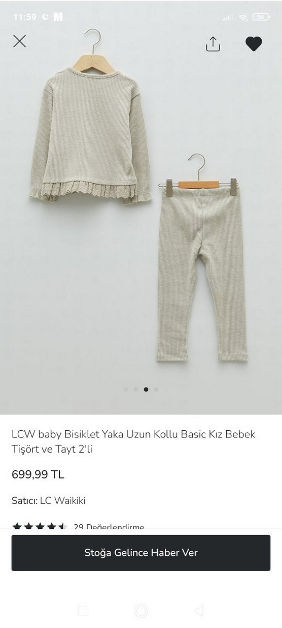 LCW Baby Basic çağla yeşili Kız Bebek Tayt - Görsel 2