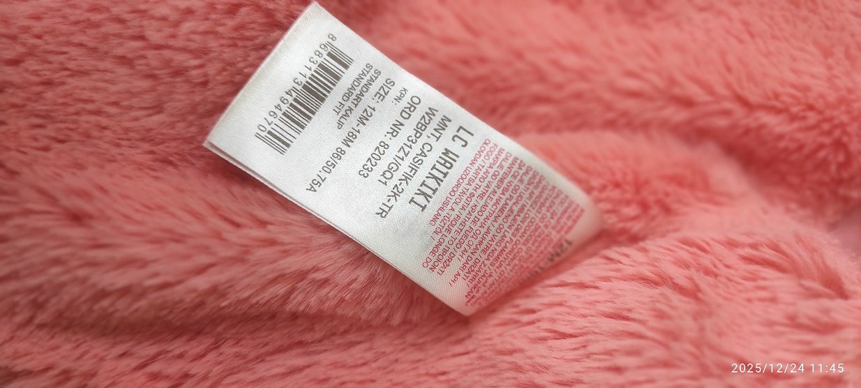 LCW Baby Kapüşonlu Pembe Kız Bebek Mont - Görsel 3