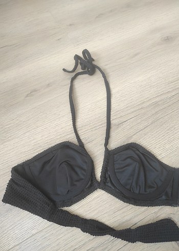 Siyah Strappy Kadın Bikini Üstü - Görsel 5