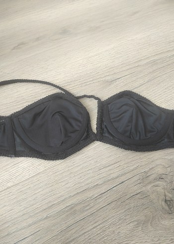 Siyah Strappy Kadın Bikini Üstü - Görsel 6