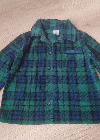 GAP ERKEK Çocuk Ekoseli Düğmeli PİJAMA ÜST - Görsel 4