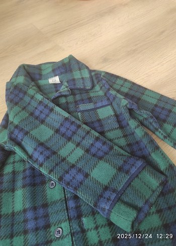 GAP ERKEK Çocuk Ekoseli Düğmeli PİJAMA ÜST - Görsel 13