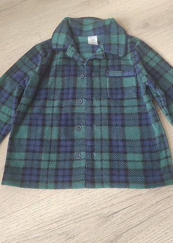 GAP ERKEK Çocuk Ekoseli Düğmeli PİJAMA ÜST - Görsel 2