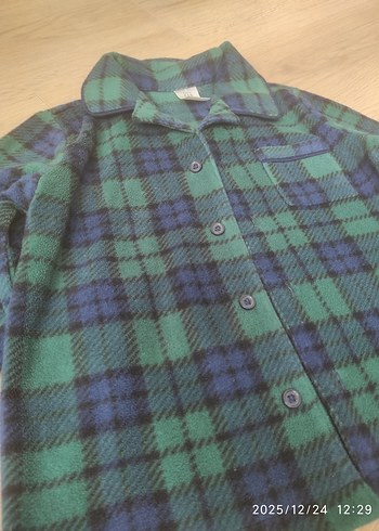 GAP ERKEK Çocuk Ekoseli Düğmeli PİJAMA ÜST - Görsel 14