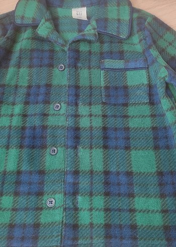 GAP ERKEK Çocuk Ekoseli Düğmeli PİJAMA ÜST - Görsel 8