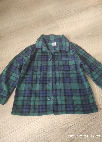 GAP ERKEK Çocuk Ekoseli Düğmeli PİJAMA ÜST - Görsel 11