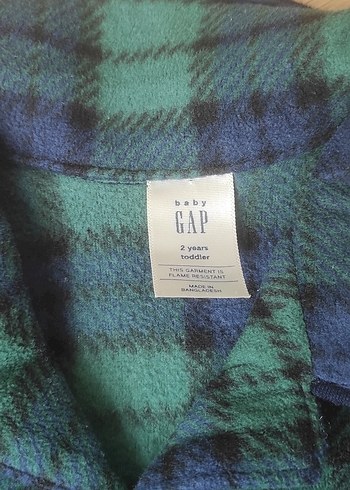 GAP ERKEK Çocuk Ekoseli Düğmeli PİJAMA ÜST - Görsel 5