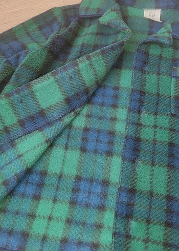 GAP ERKEK Çocuk Ekoseli Düğmeli PİJAMA ÜST - Görsel 9