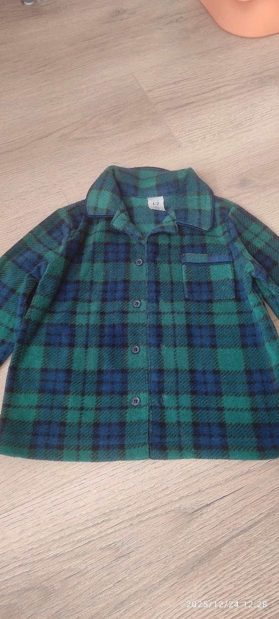 GAP ERKEK Çocuk Ekoseli Düğmeli PİJAMA ÜST - Görsel 4