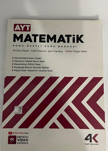 AYT Matematik Konu Özetli Soru Bankası