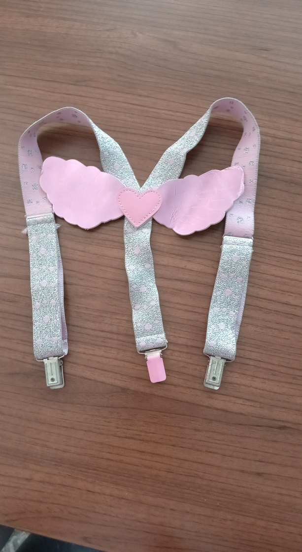 Pembe Kanatlı Kurdeleli Kız Aksesuarı - Görsel 3