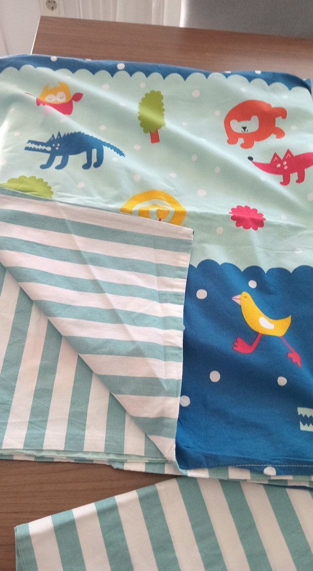 Çocuklar için Baskılı Mavi Uyku Seti - Görsel 4