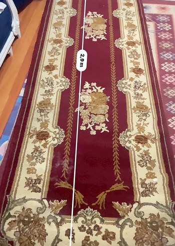 El dokuma Isparta halısı (klasik floral / bordürlü desen - Görsel 3