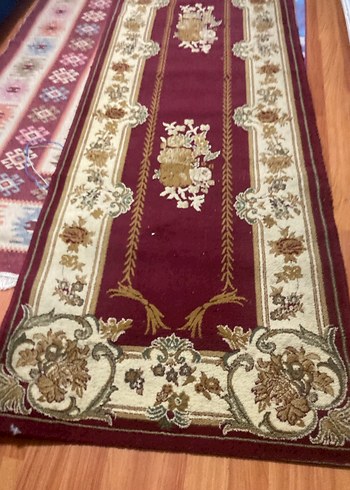 El dokuma Isparta halısı (klasik floral / bordürlü desen - Görsel 6