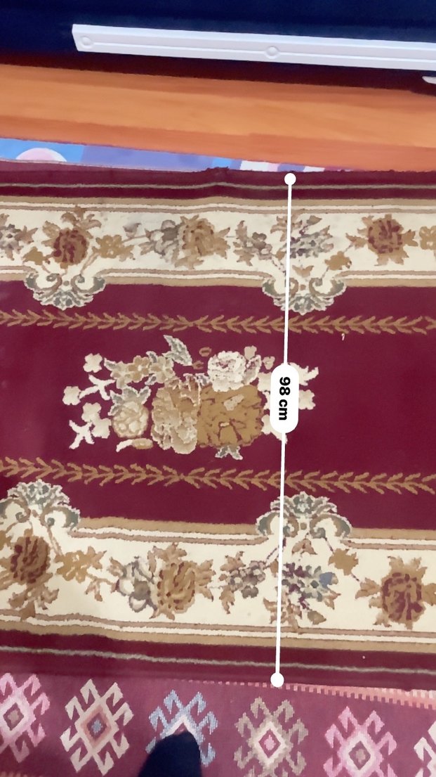 El dokuma Isparta halısı (klasik floral / bordürlü desen - Görsel 2