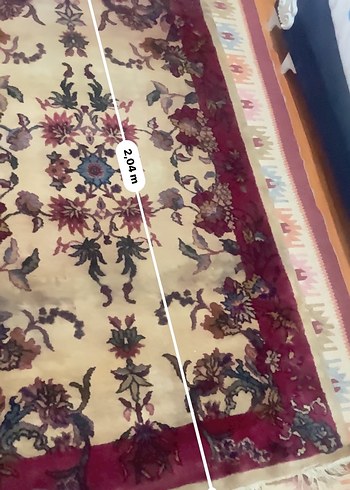 Orjinal ısparta el dokuma 204x127 yün - Görsel 4