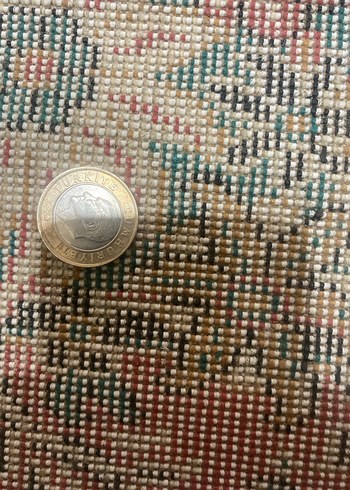 Koyu Turkuaz kayseri 19701990 makine dokuma vintage - Görsel 3