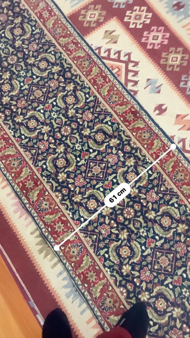 60 yıllık ısparta el dokuma saray form - Görsel 4