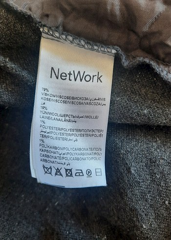 36 Beden gri Renk Network yünlü pantolon