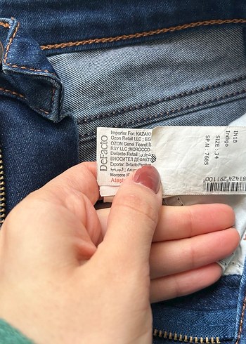 Düğmeli Mavi Kadın Denim Şort - Görsel 2