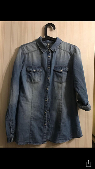 m Beden Stradivarius jean gömlek