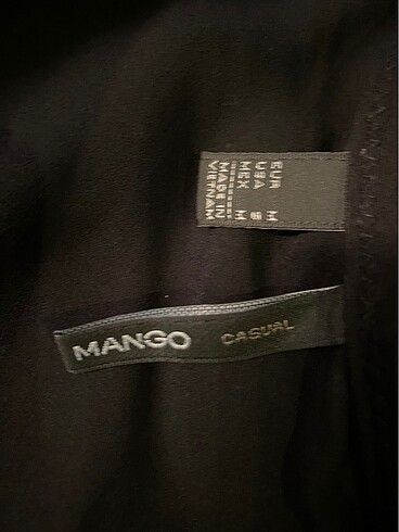 m Beden siyah Renk Mango Bluz