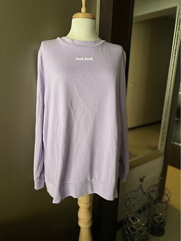 m Beden mor Renk Zara Sweatshirt