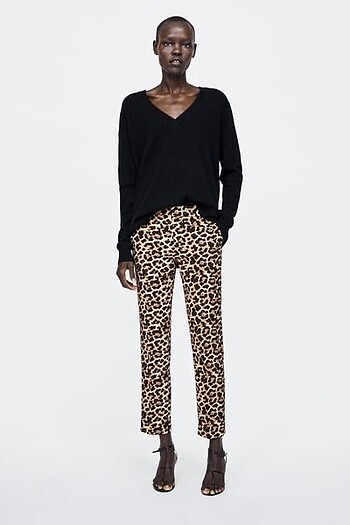 ZARA Leopar Pantolon - Görsel 2