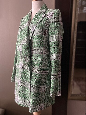 s Beden yeşil Renk Zara Blazer Ceket
