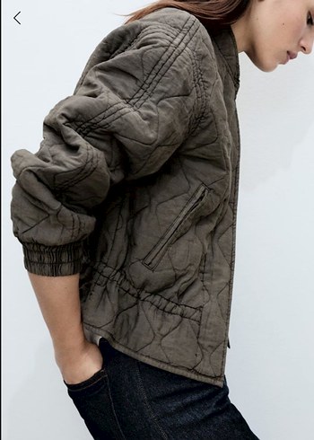 Kapitone bomber ceket