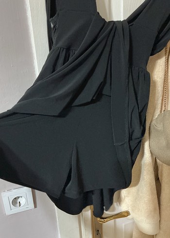 Diğer Siyah Mini Şık Elbise